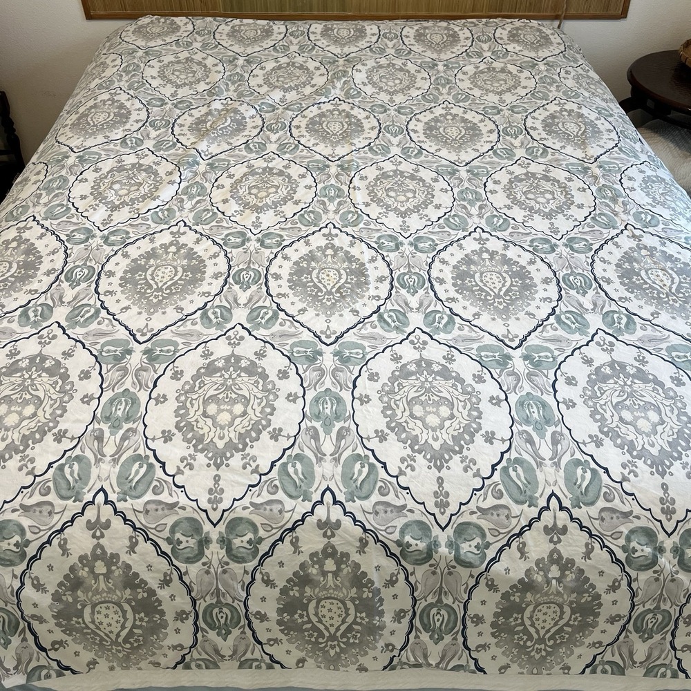 Pottery Barn Tile Medallion Duvet Cover